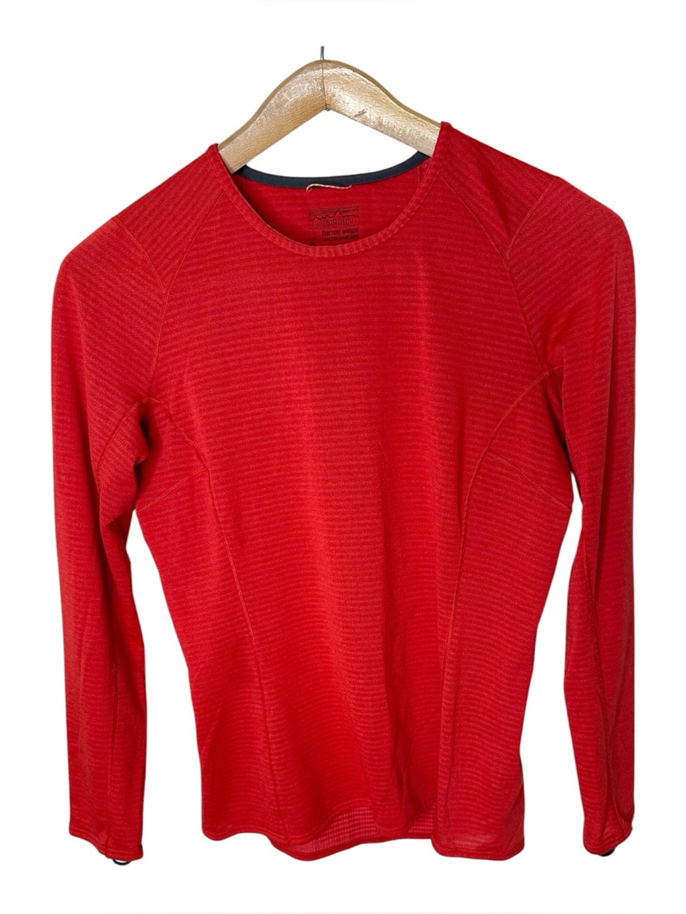 Patagonia Capilene Thermal Weight Crew Size Medium Red Polartec Power Grid 43650